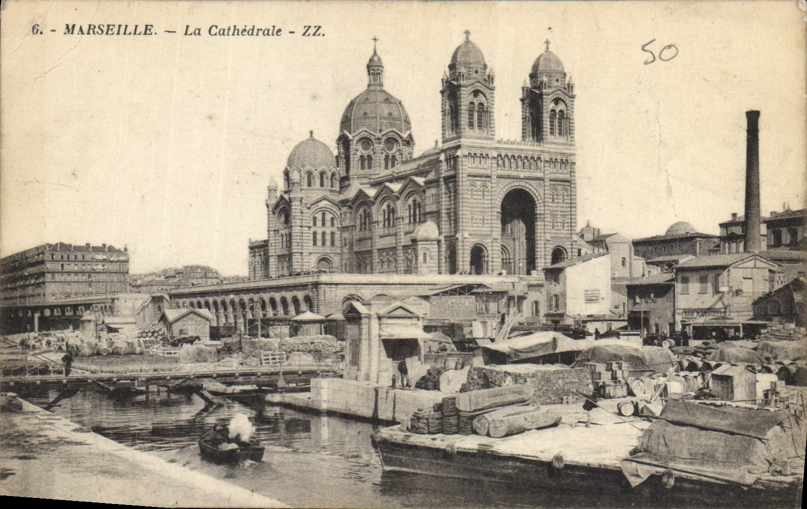 CPA Marseille la Cathedrale 