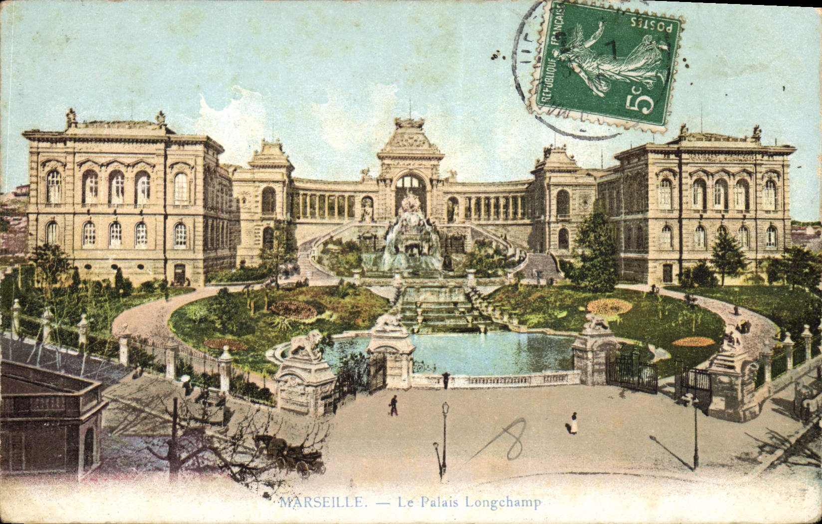 CPA Marseille le Palais Longchamp 