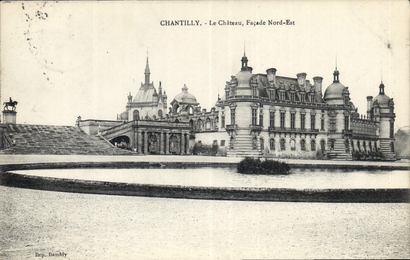 CPA Chantilly le Chateau Facade Nord Est 