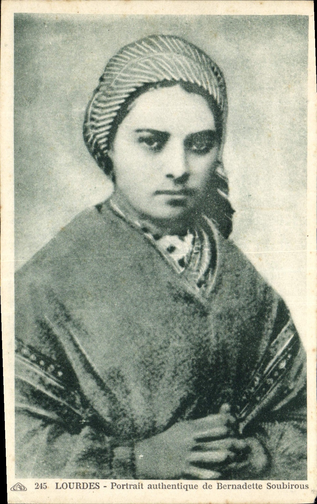 CPA Lourdes Portrait authentique de Bernadette Soubirous 