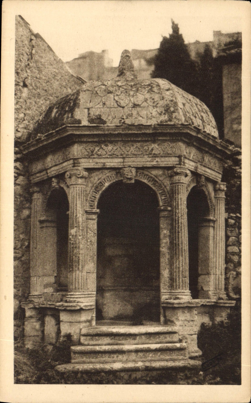 CPA Les Baux Pavillon de la Reine Jeanne Rendez vous d'amour des Princes des Baux 
