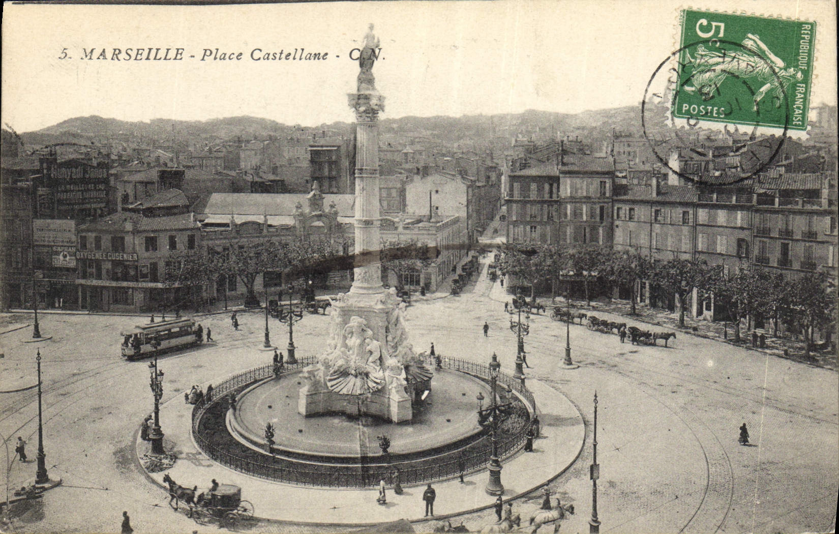 CPA Marseille Place Castellane