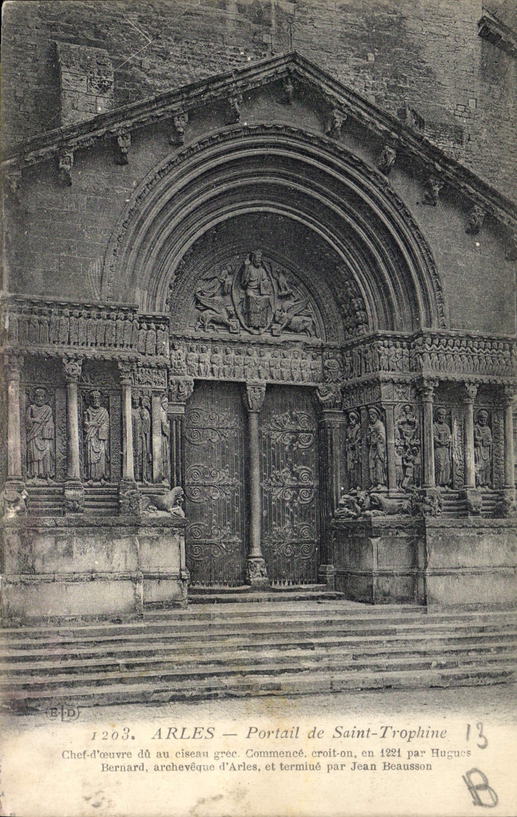CPA Arles Portail de Saint Trophime 