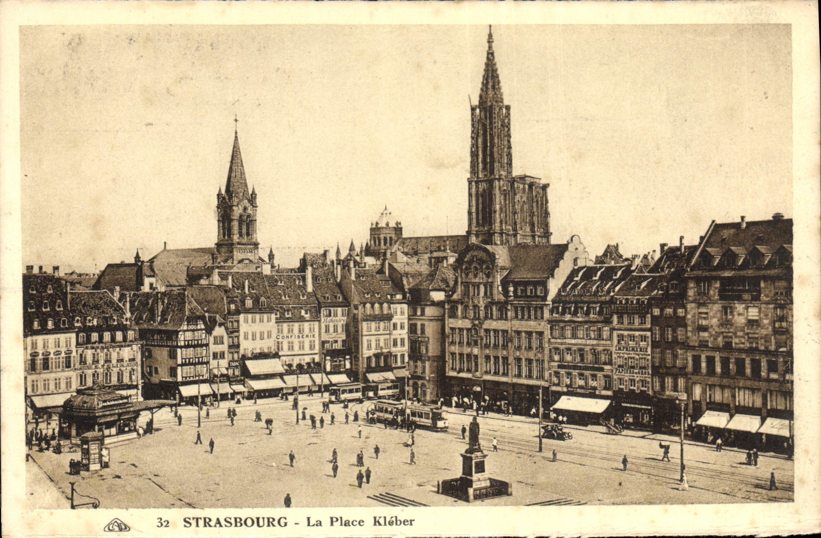 CPA Strasbourg La Place Kleber 