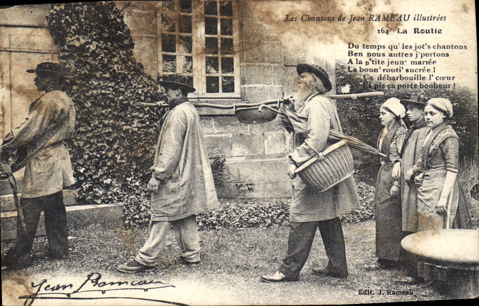 CPA Les Chansons de Jean Rameau illustree la Routie 