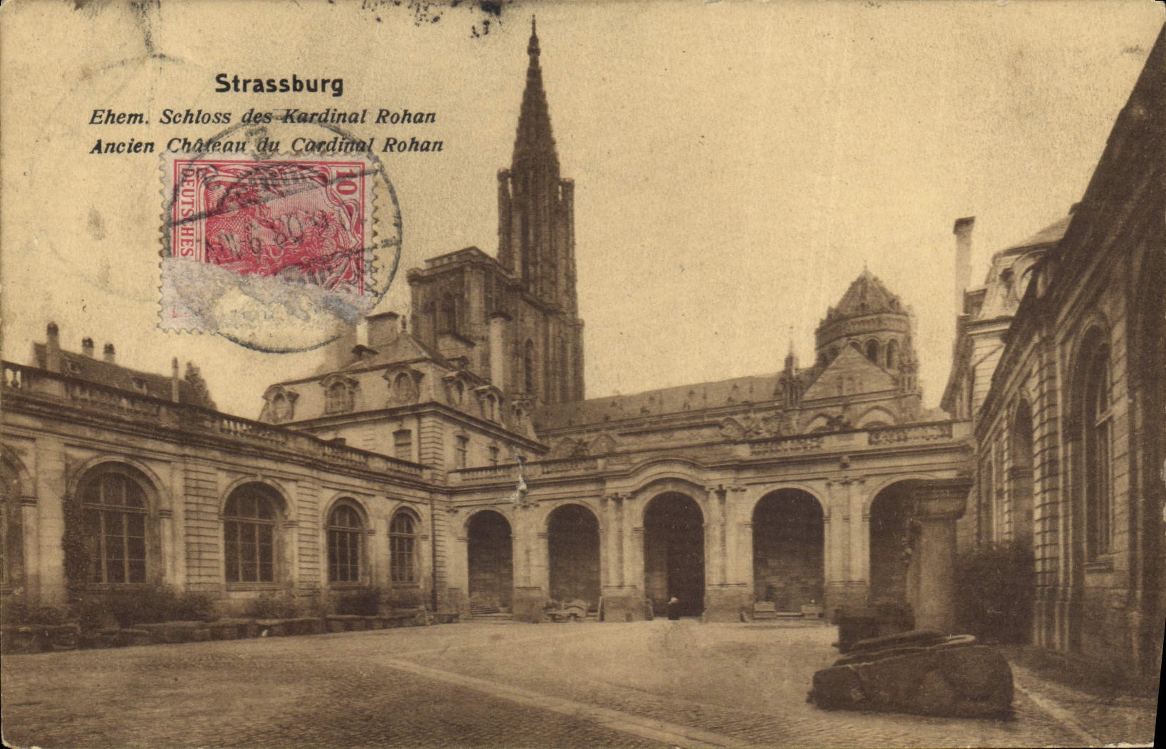 CPA Strassburg Ancien Chateau du Cardinal Rohan 