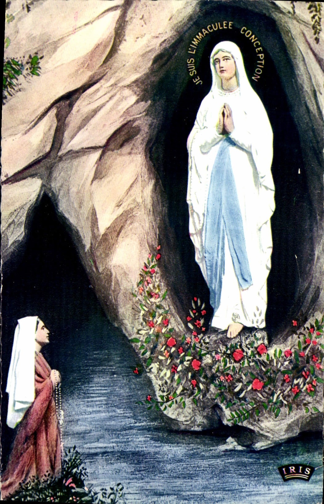 CPA Lourdes l'Apparition 