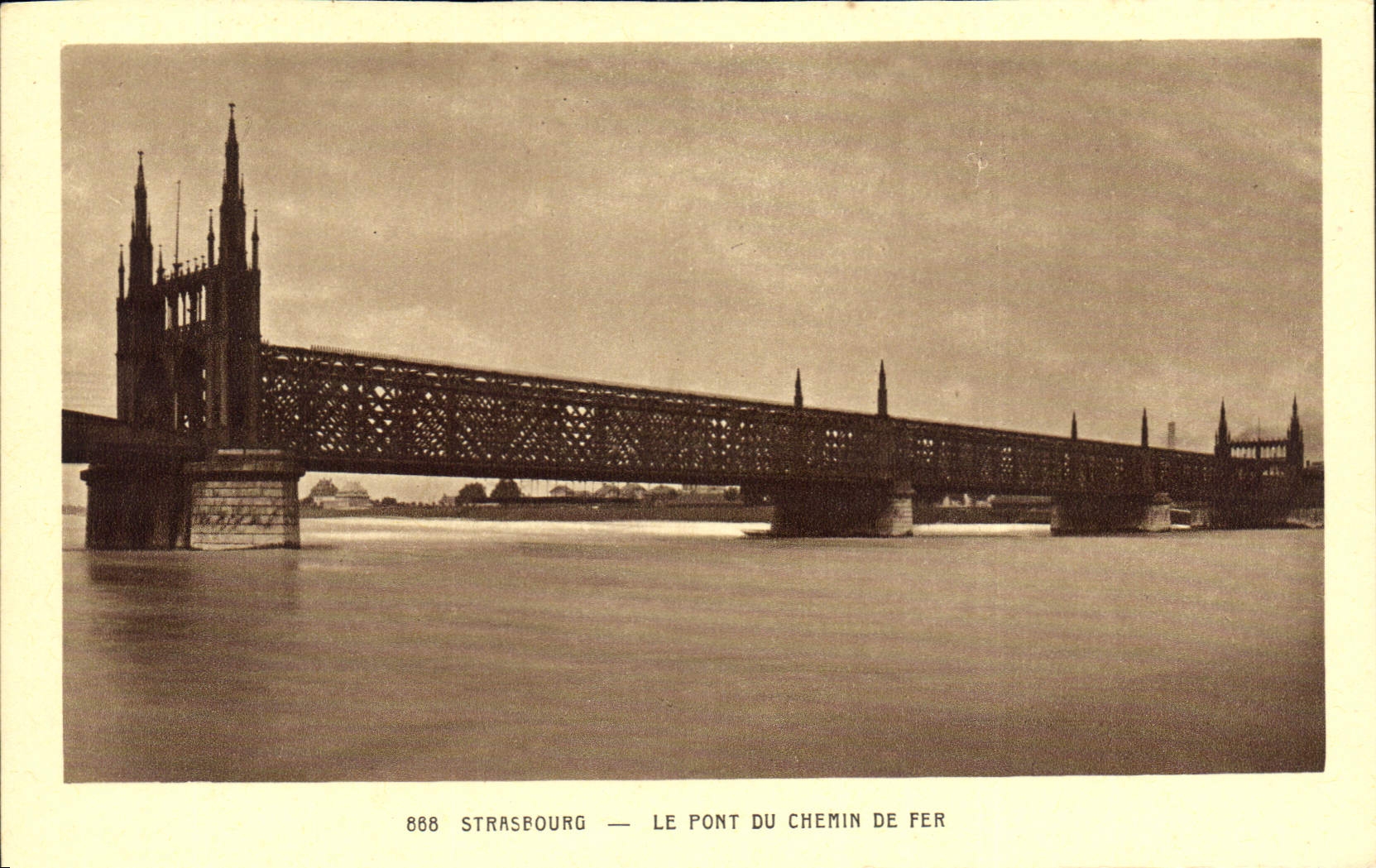 CPA Strasbourg le Pont du Chemin de fer 