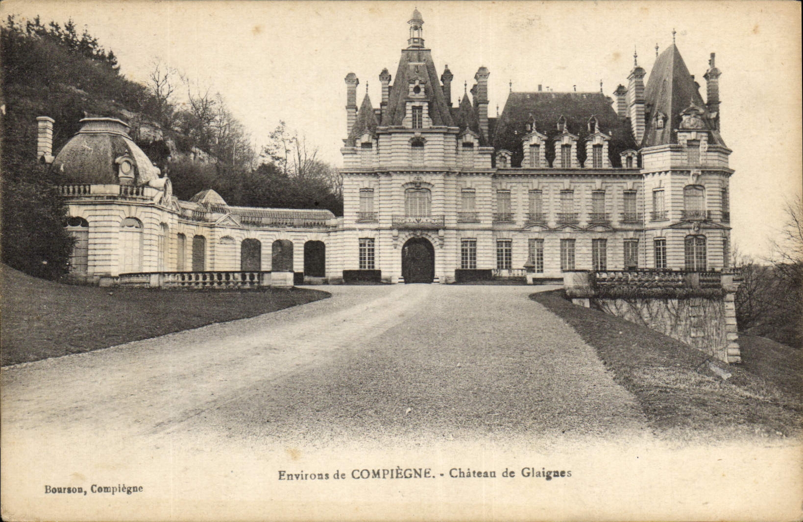 CPA Environs de Compiegne Chateau de Glaigues