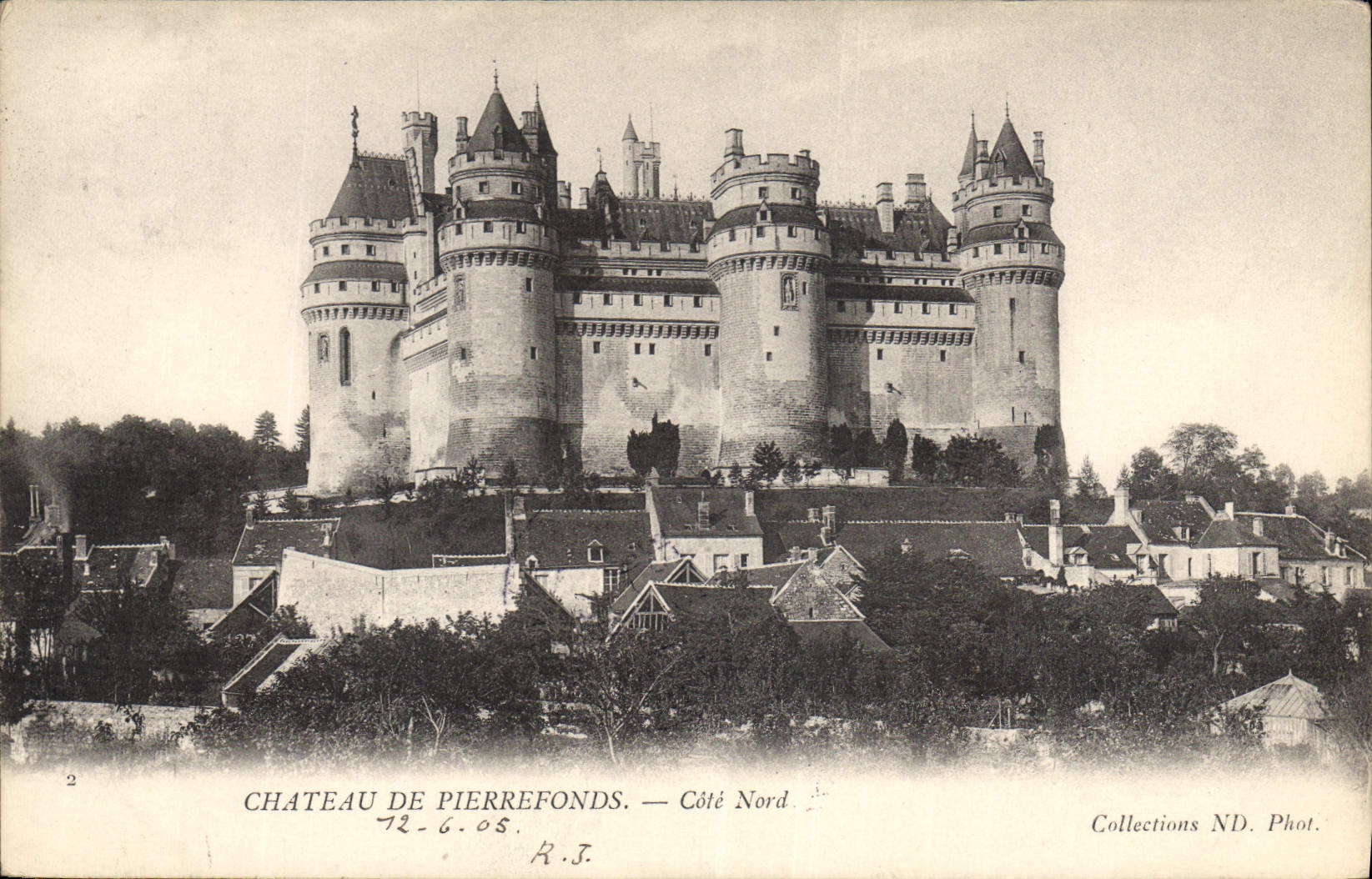 CPA Chateau des Pierrefonds Cote Nord 
