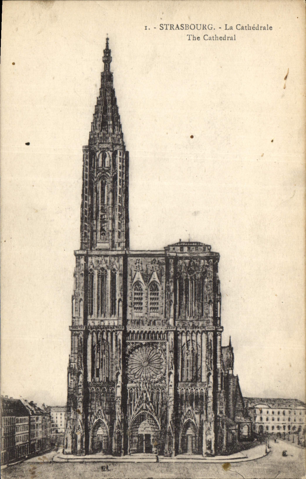 CPA Strasbourg La Cathedrale 