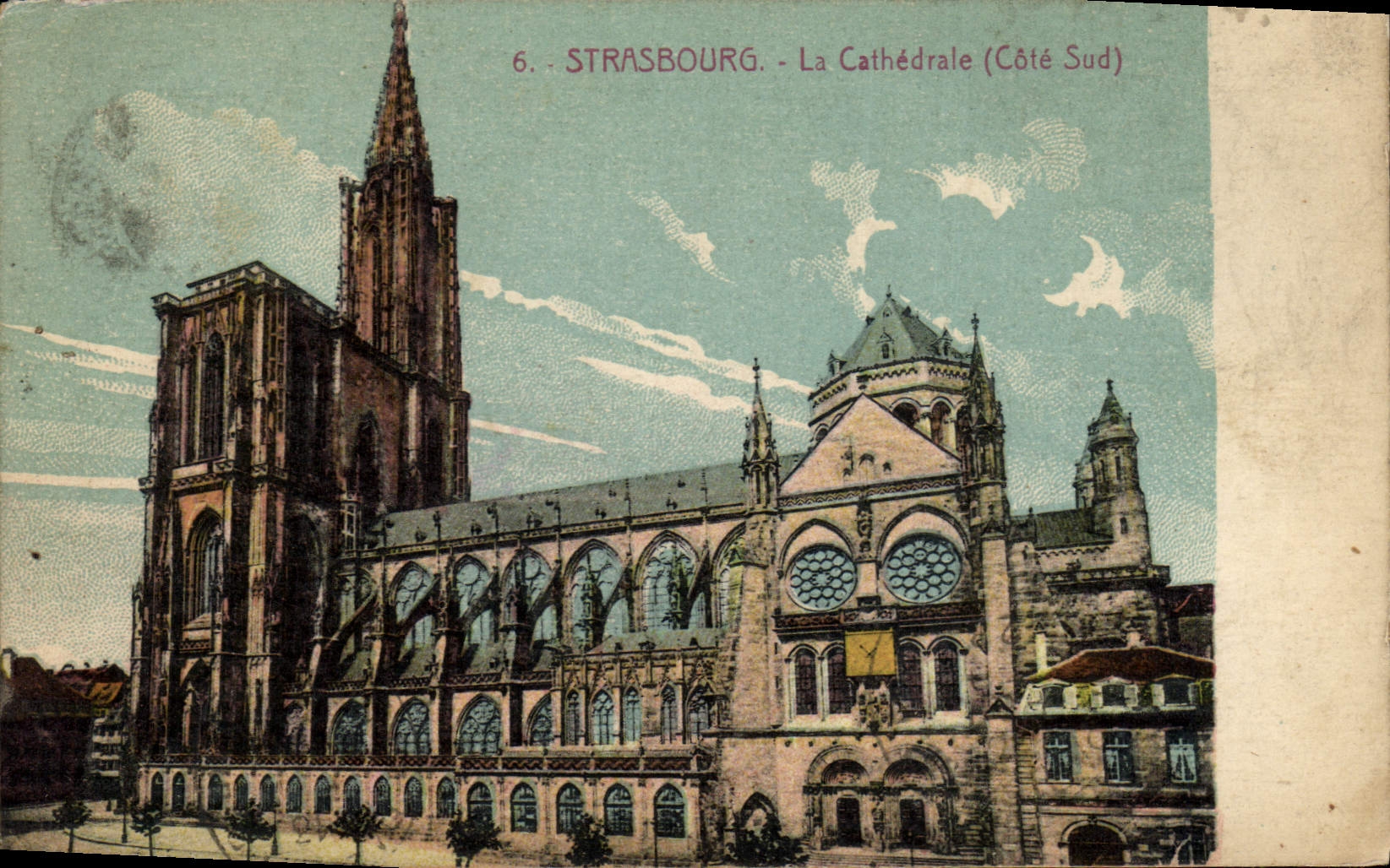 CPA Strasbourg La Cathedrale cote sud 