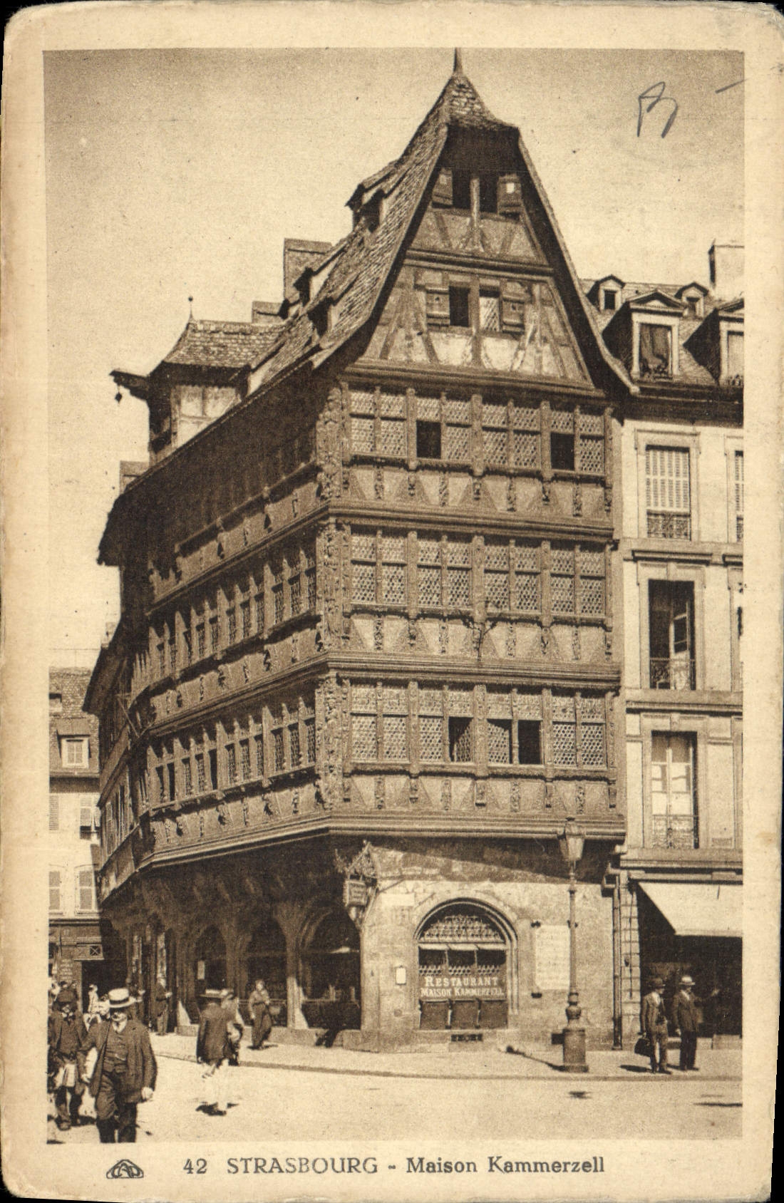 CPA Strasbourg Maison Kammerzell 