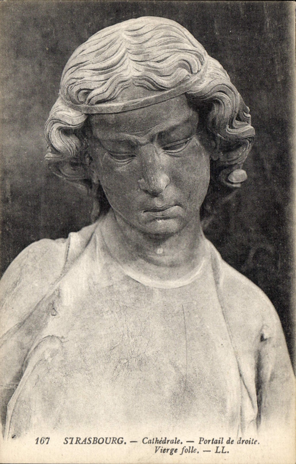CPA Strasbourg Cathedrale Portail de droite Vierge folle 
