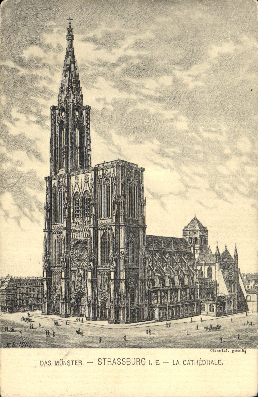 CPA Strasbourg La Cathedrale 