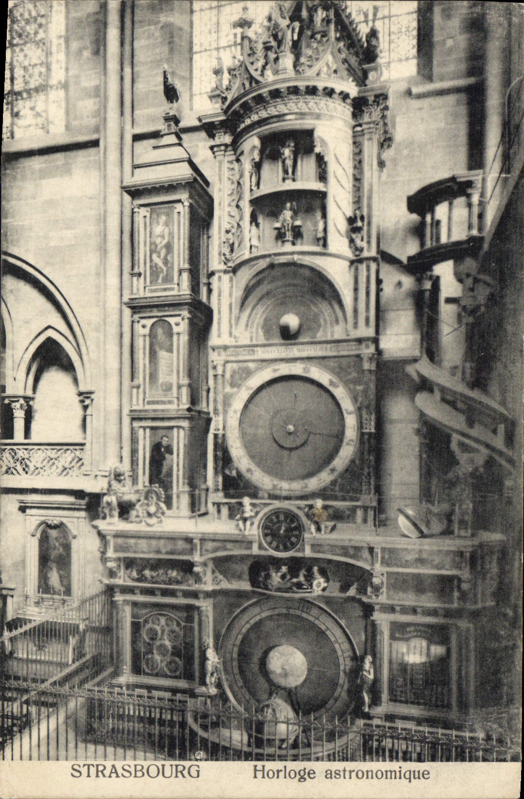 CPA Strasbourg Horloge astronomique 