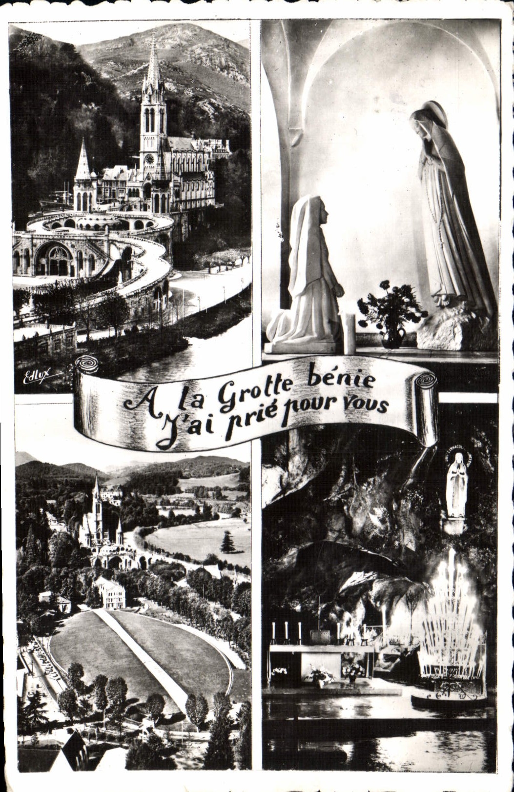 CPA Lourdes La Basilique l'Apparition et la Grotte Miraculeuse 