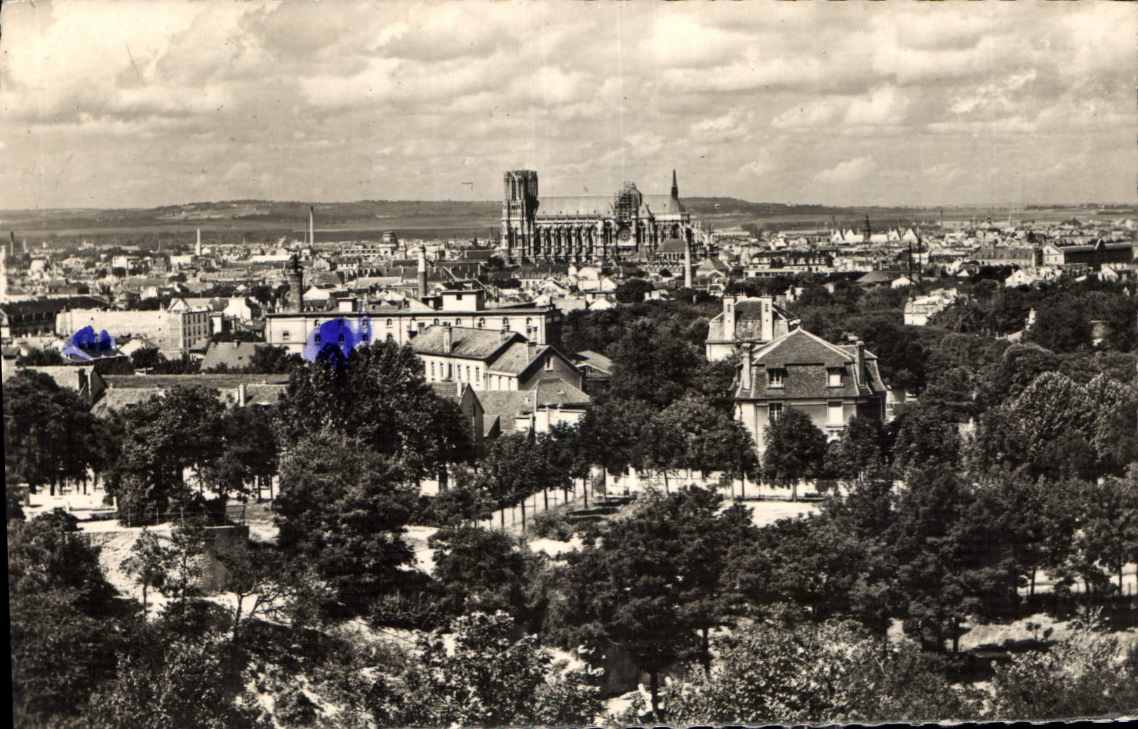 CPA Reims Marne vue panoramique 