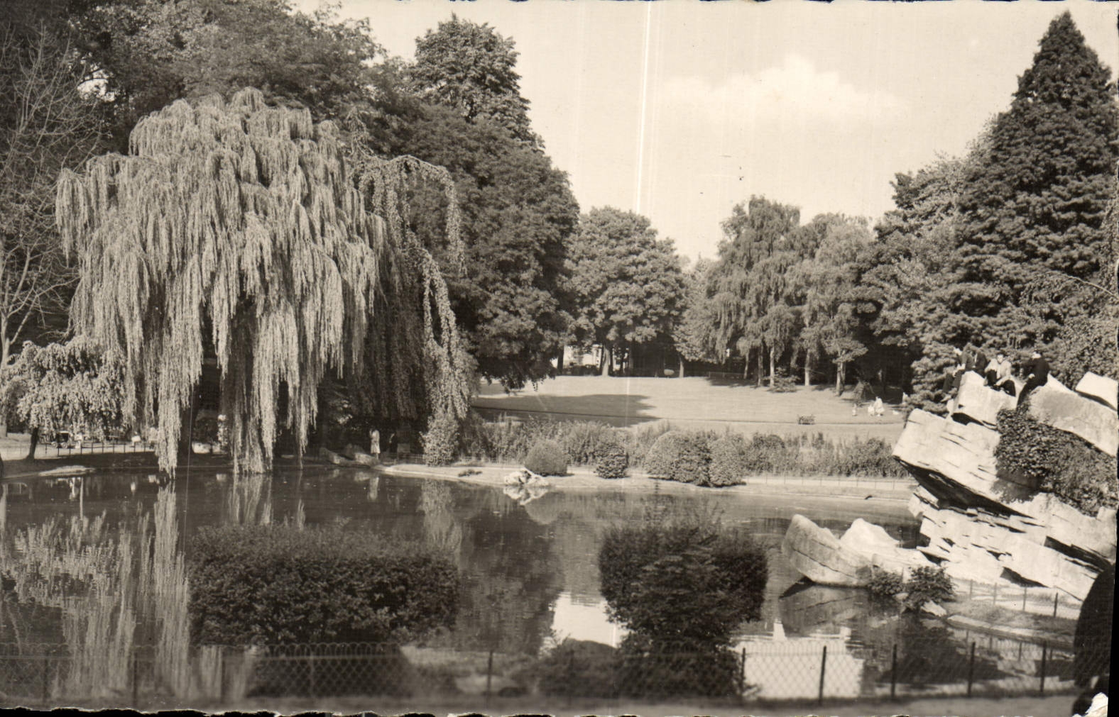 CPA Valenciennes Nord Vue d'ensemble sur le Parc de la Rhanelle 