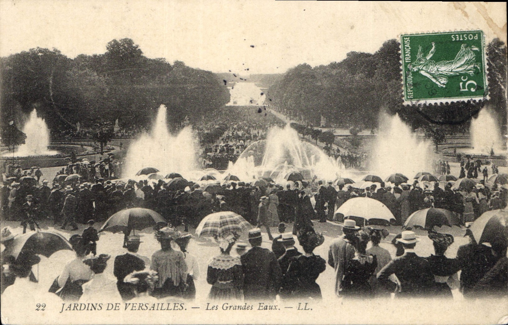 CPA Jardins de Versailles Les Grandes Eaux 