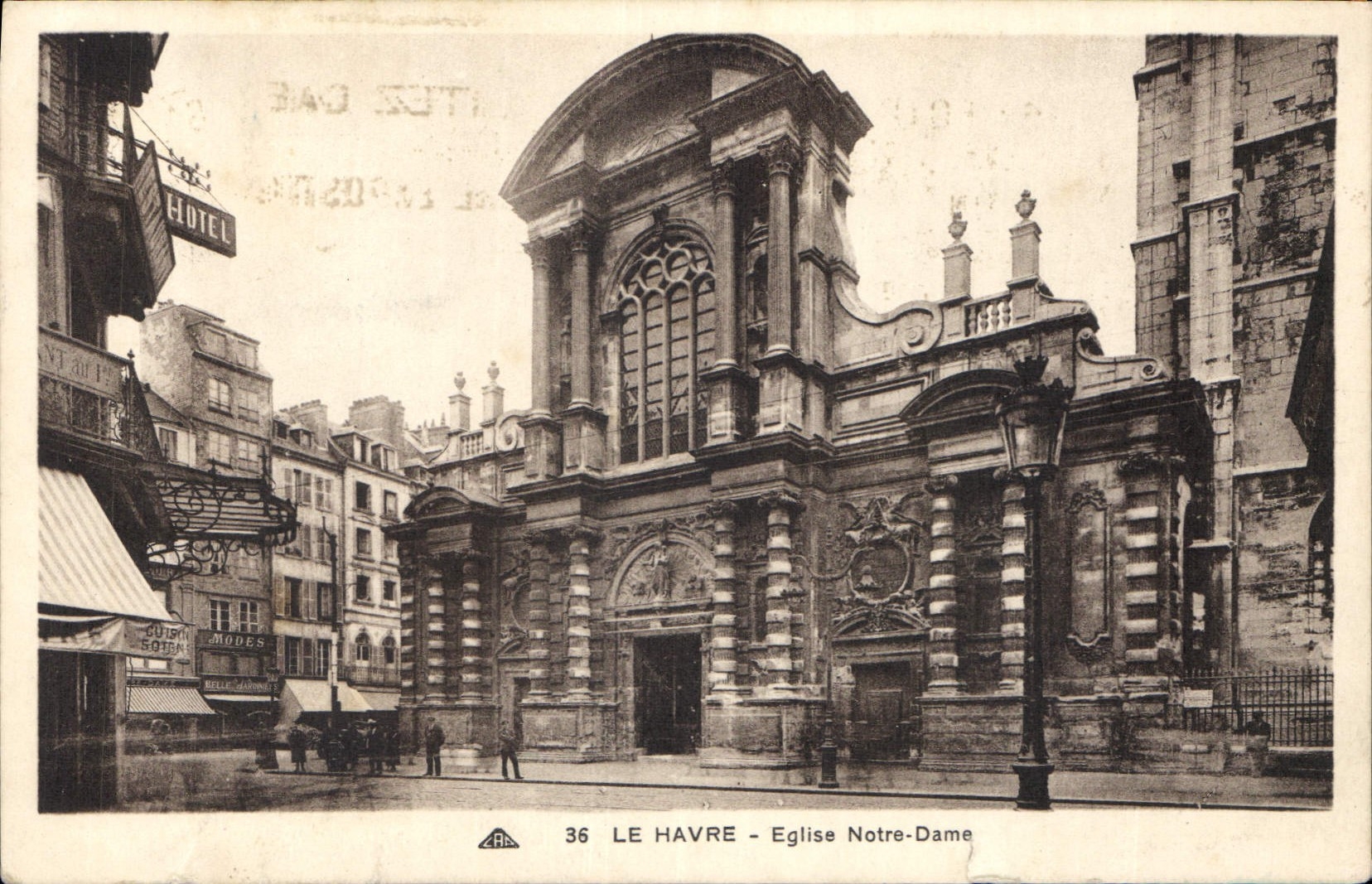 CPA Le Havre Eglise Notre Dame 