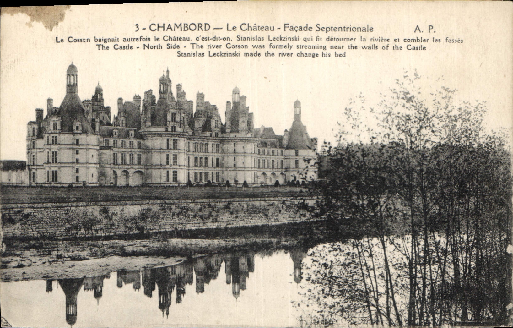CPA Chambord Le Chateau Facade Septentrionale 