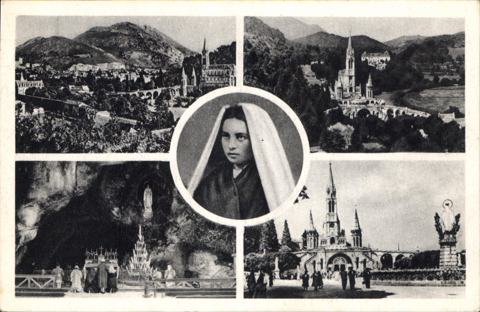 CPA Lourdes Souvenir de Lourdes 