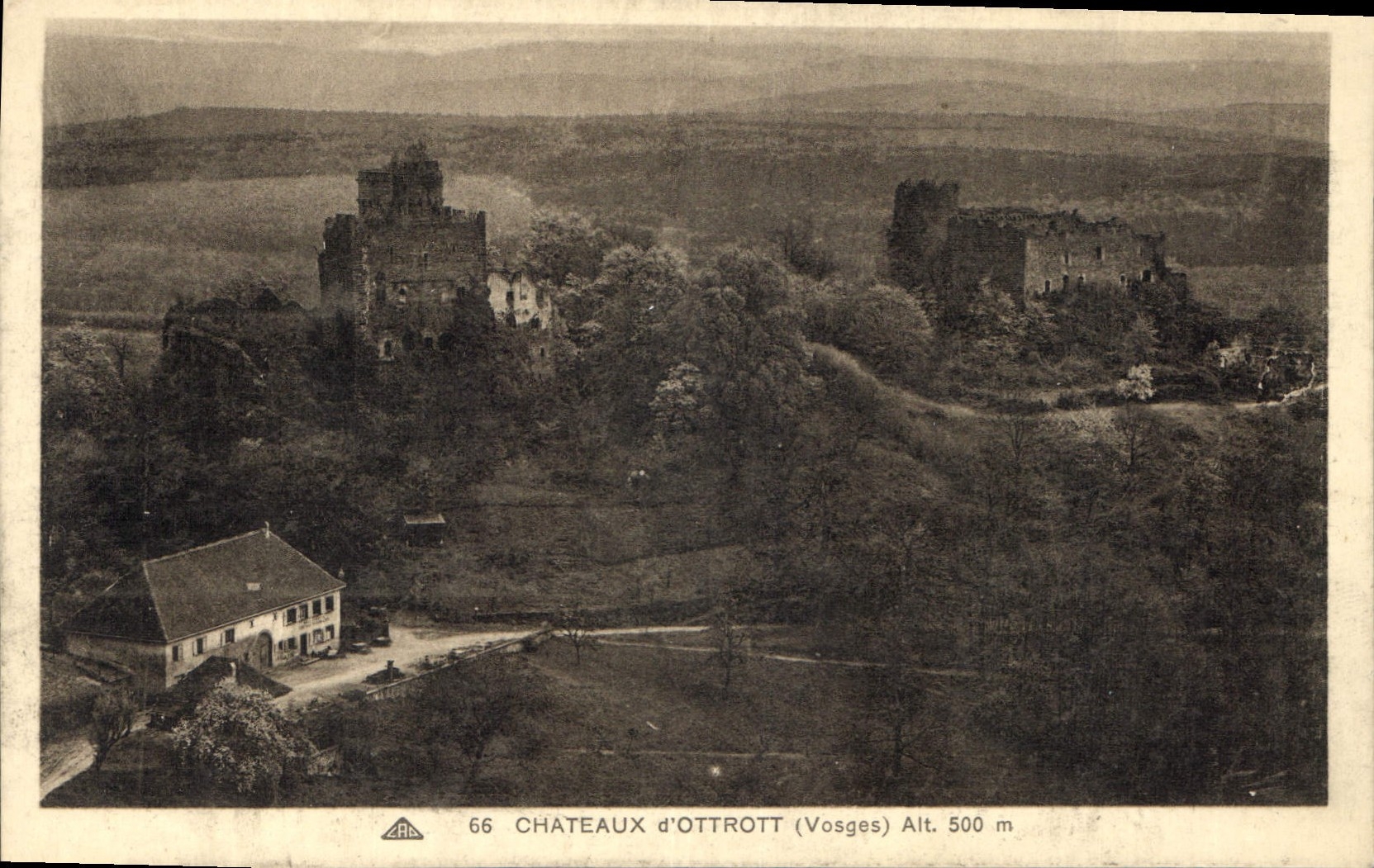 CPA Chateaux d'Ottrott Vosges 