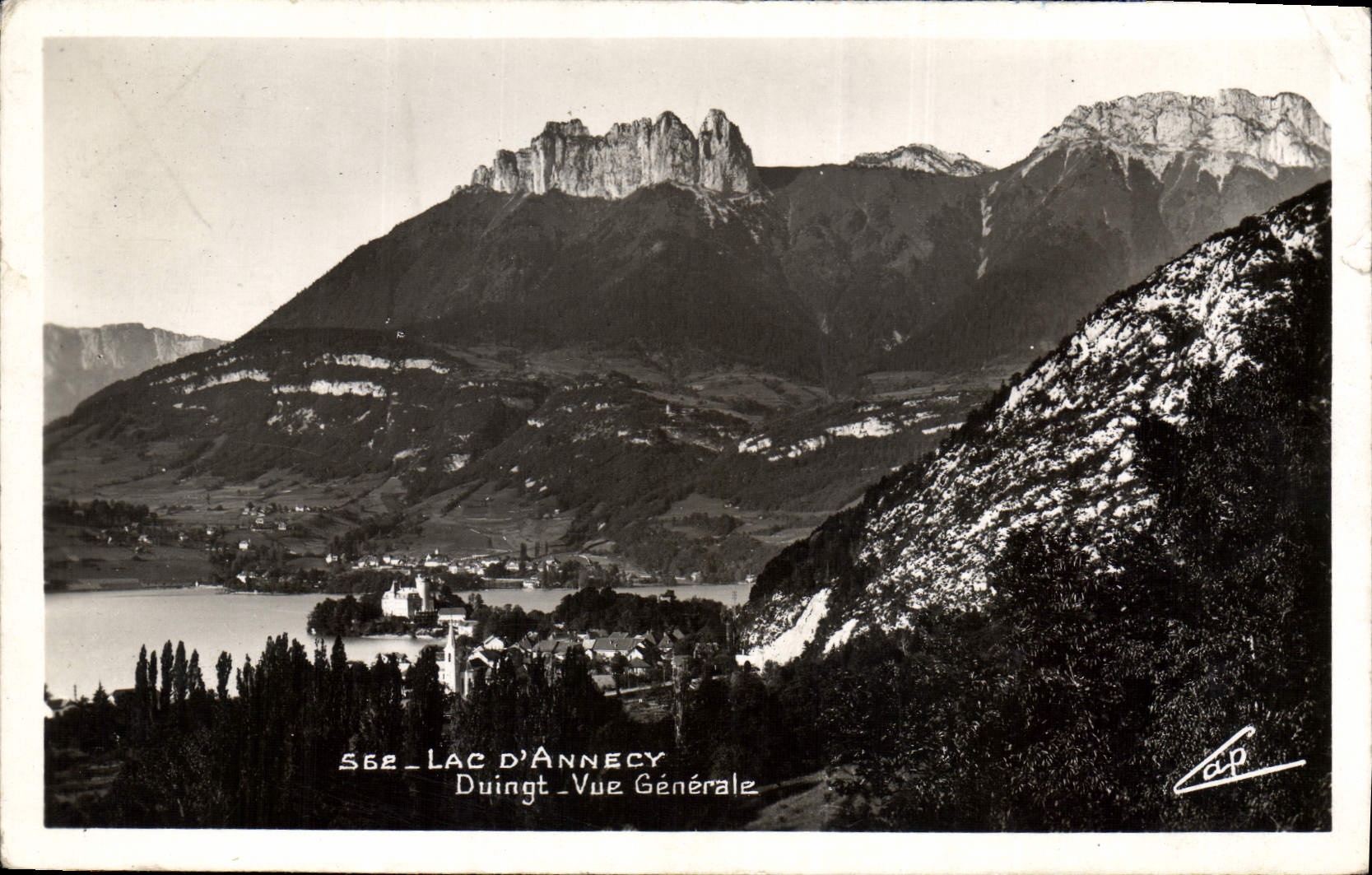 CPA Lac d'Annecy Duingt Vue generale 