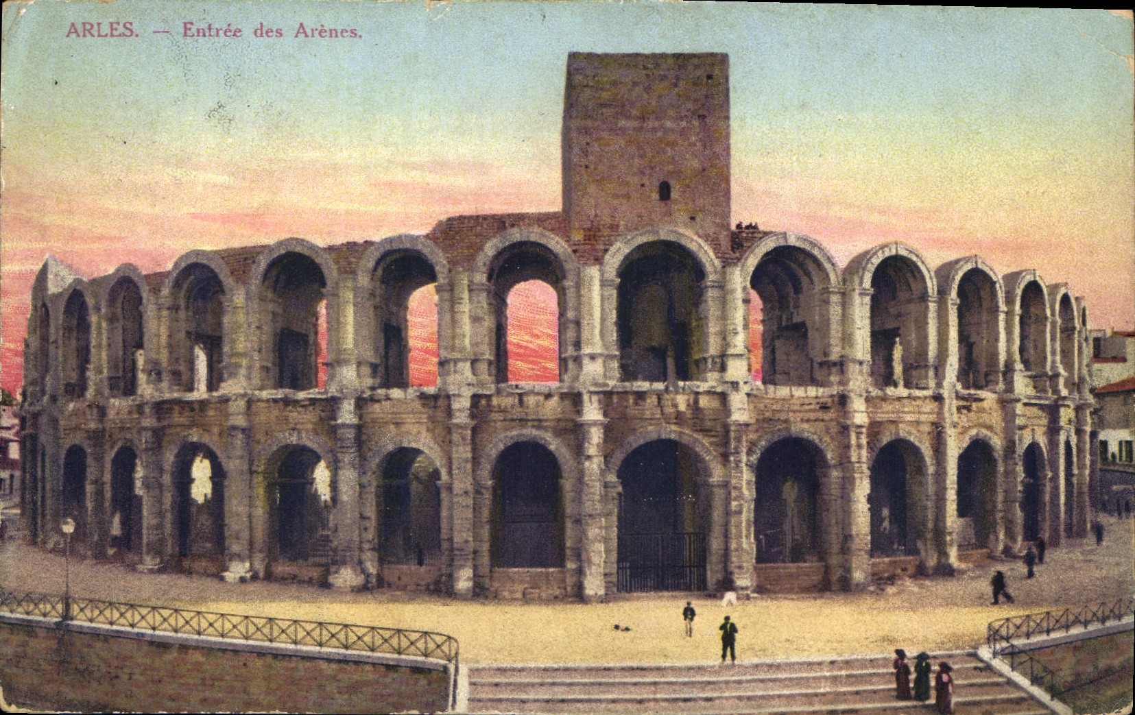 CPA Arles Entree des Arenes 