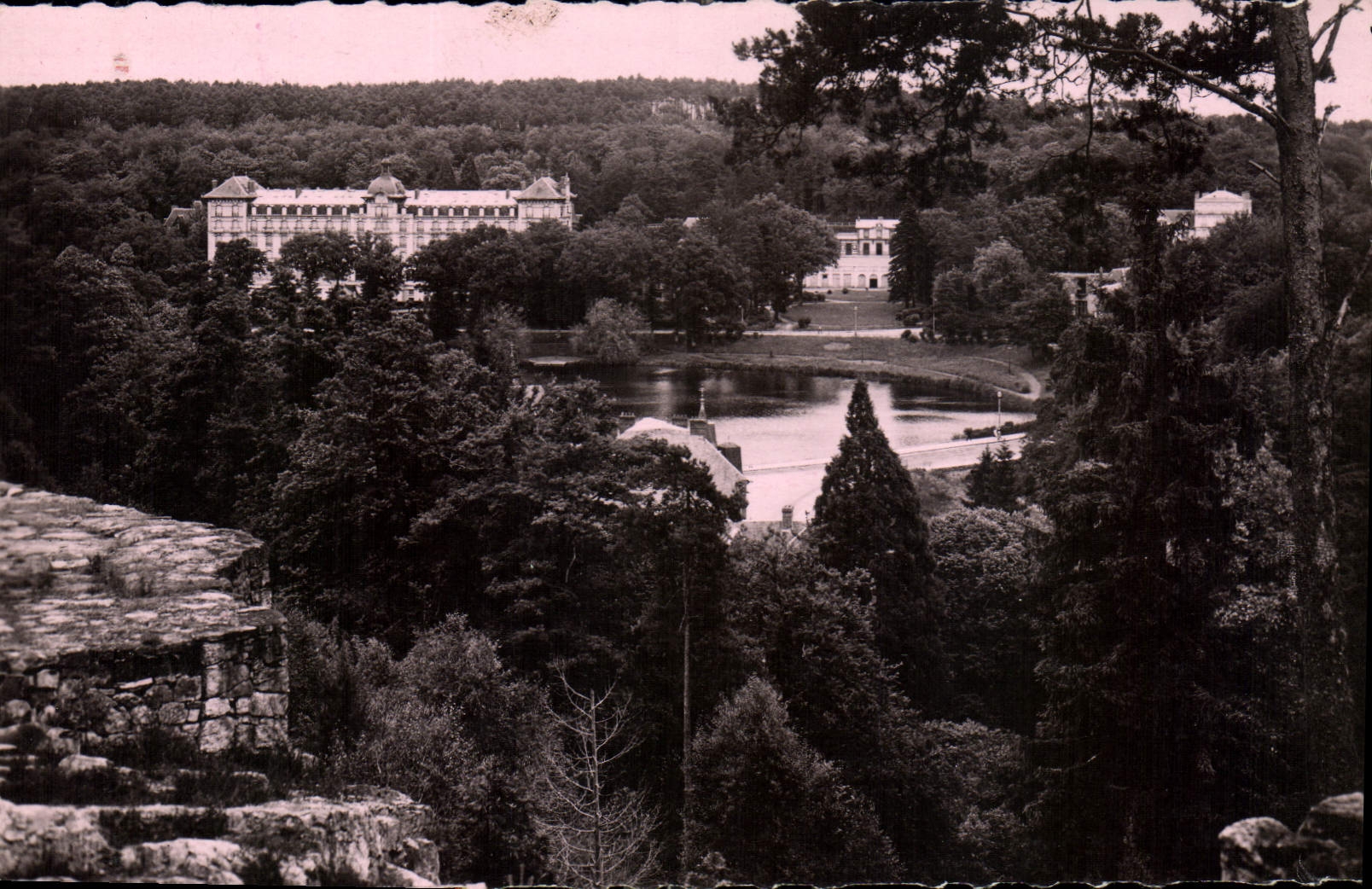 CPA Bagnoles de l'orne Panorama sur le Grand Hotel 