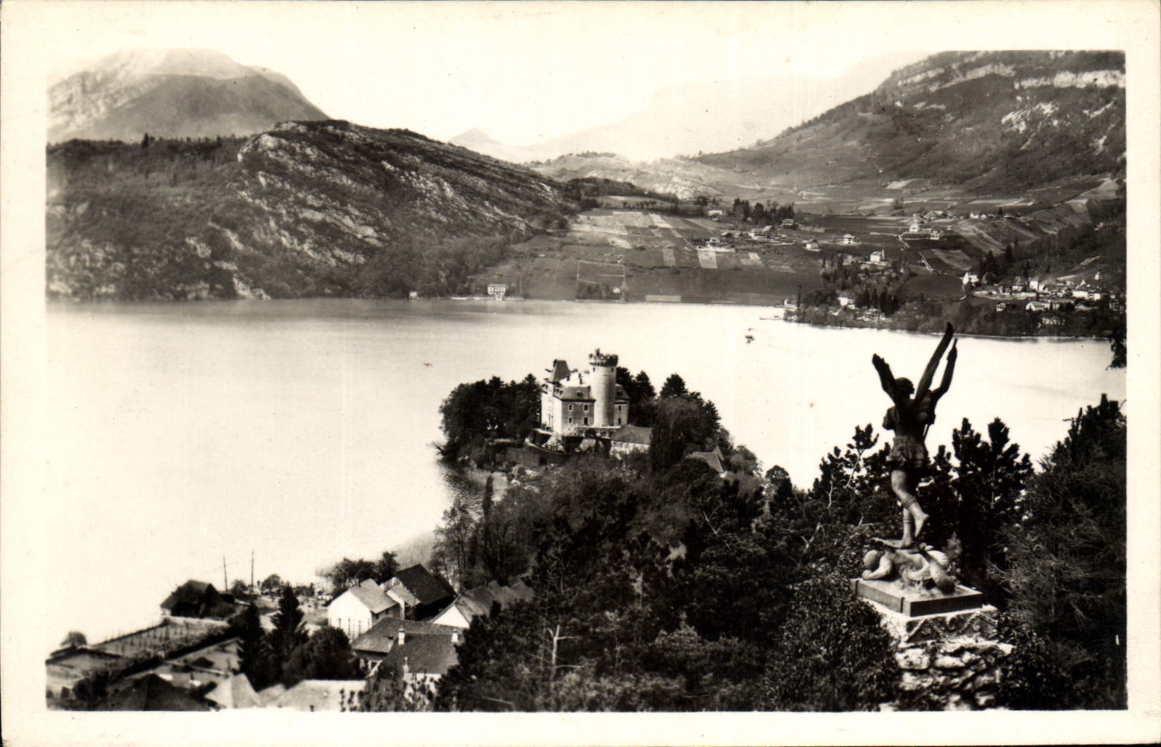 CPA Lac d'Annecy Presquille de Duingt et Talloires