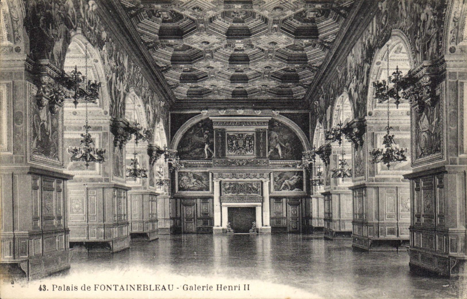 CPA Palais de Fontainebleau Galerie Henri II 