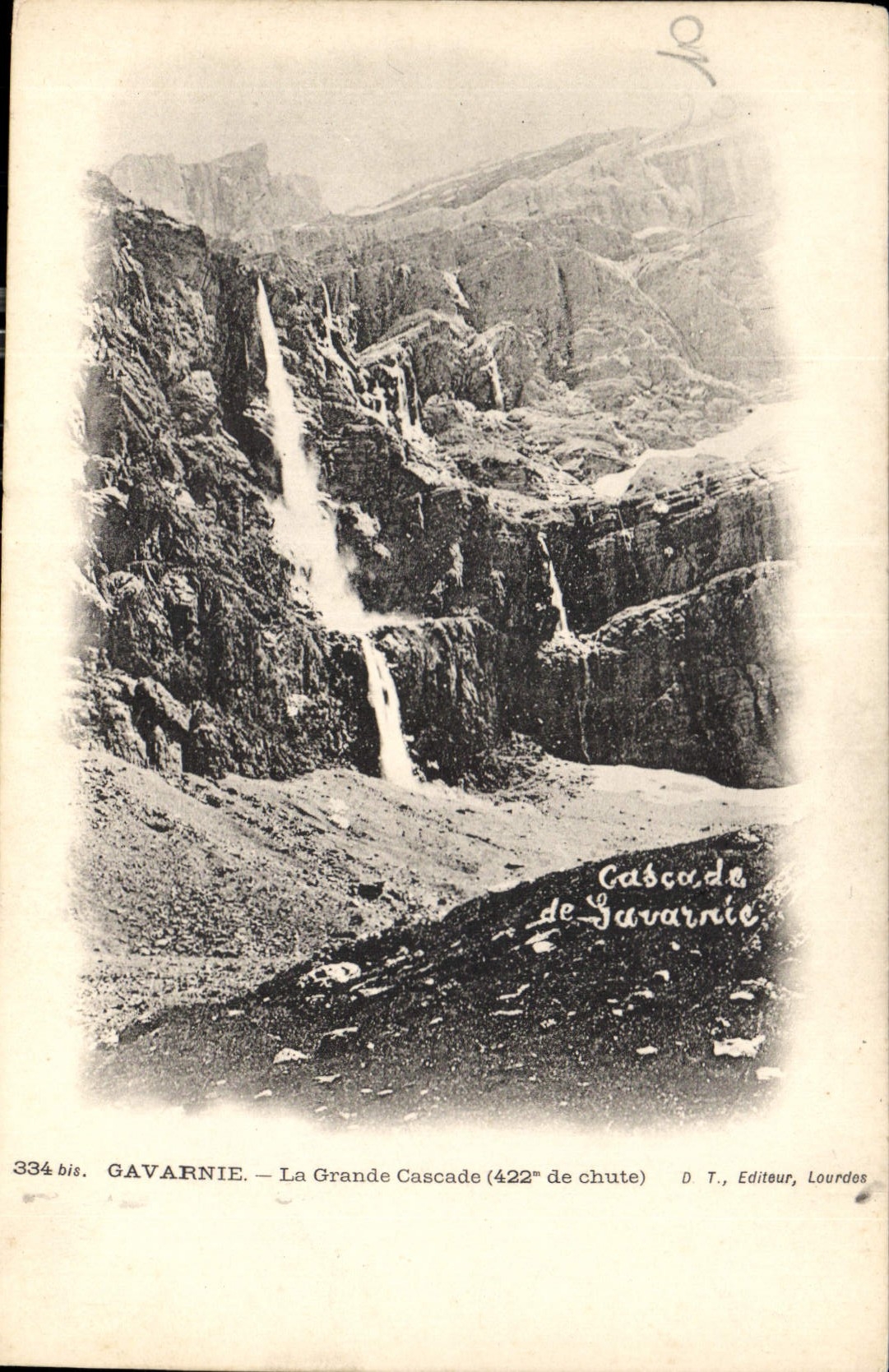 CPA Gavarnie le Grande Cascade 
