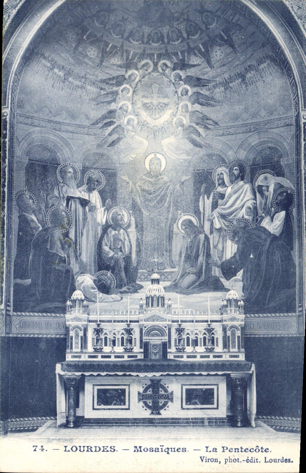 CPA Lourdes Mosaiques la Pentecote 