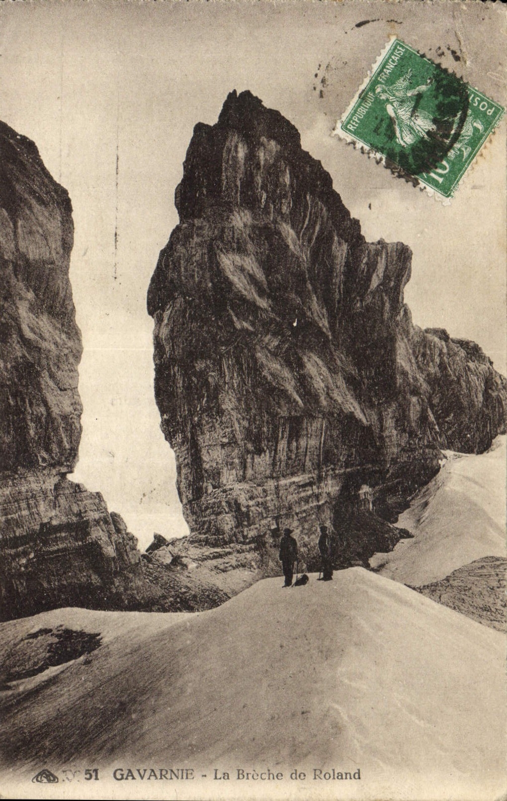 CPA Gavarnie la Breche de Roland 