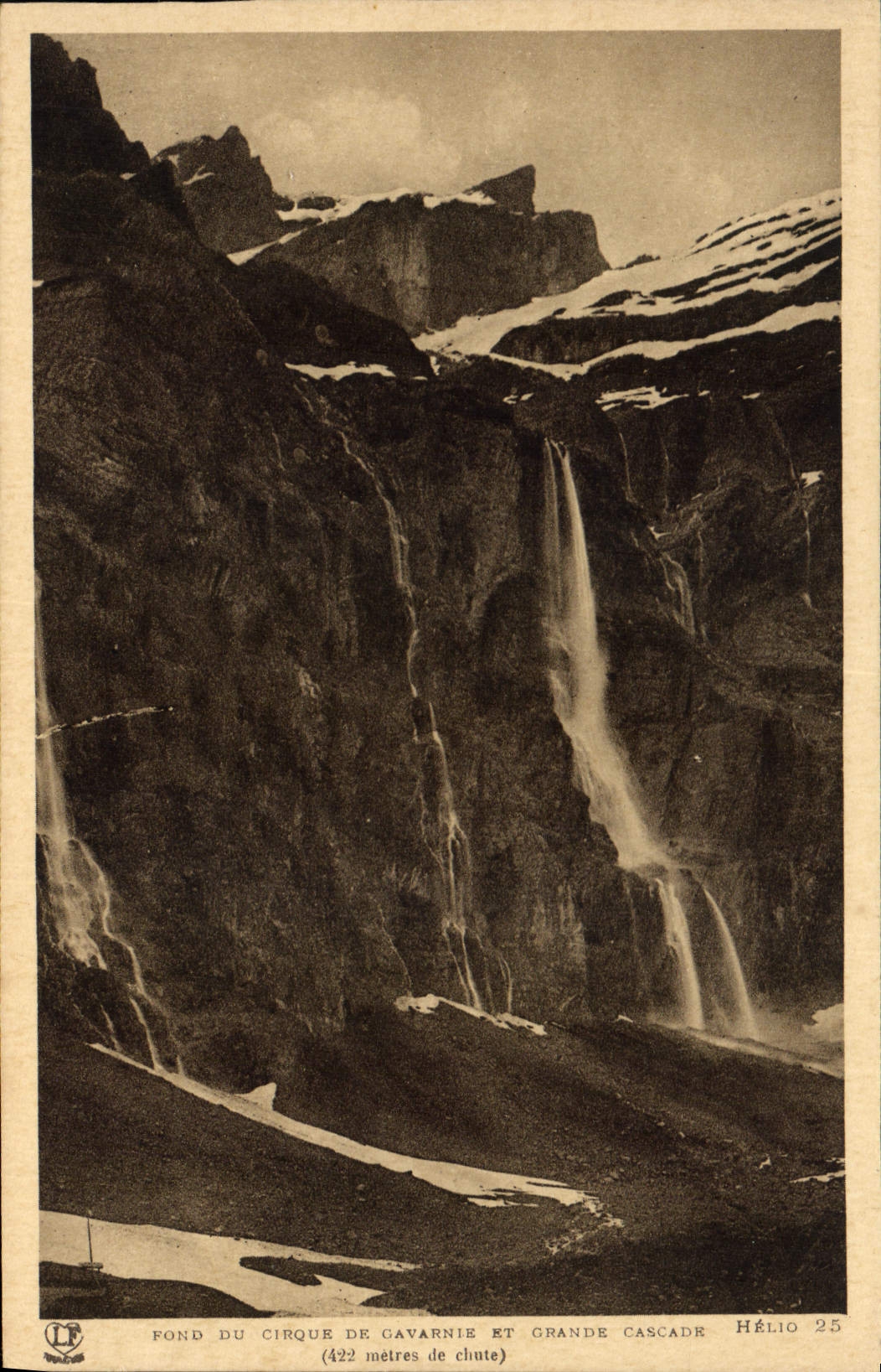 CPA Fond du Cirque de Gavarnie et Grande Cascade 