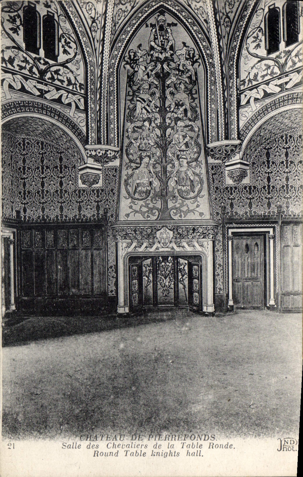 CPA Chateau de Pierrefonds Salle des Chevaliers de la Table Ronde 