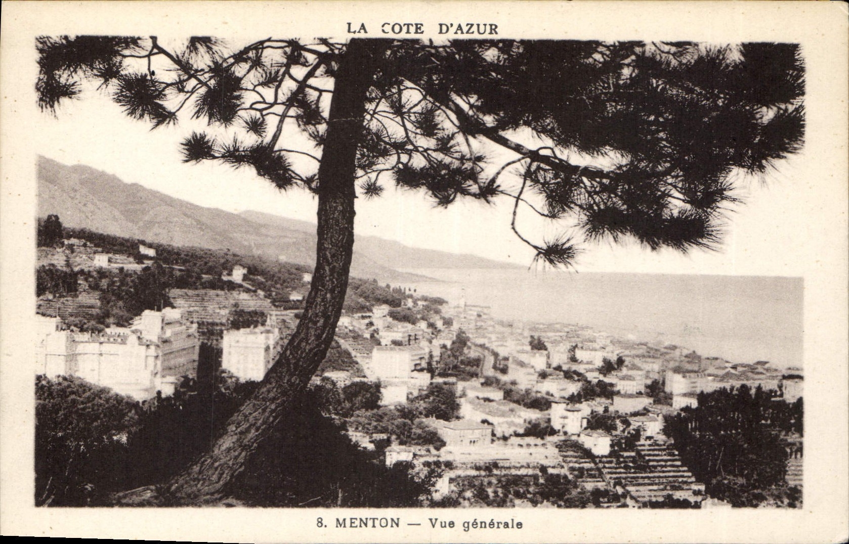 CPA Menton vue generale 