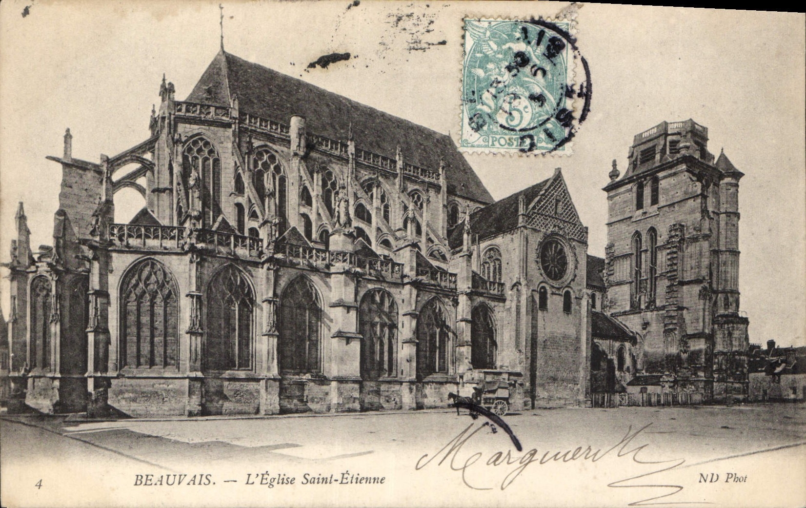 CPA Beauvais l'Eglise Saint Etienne 