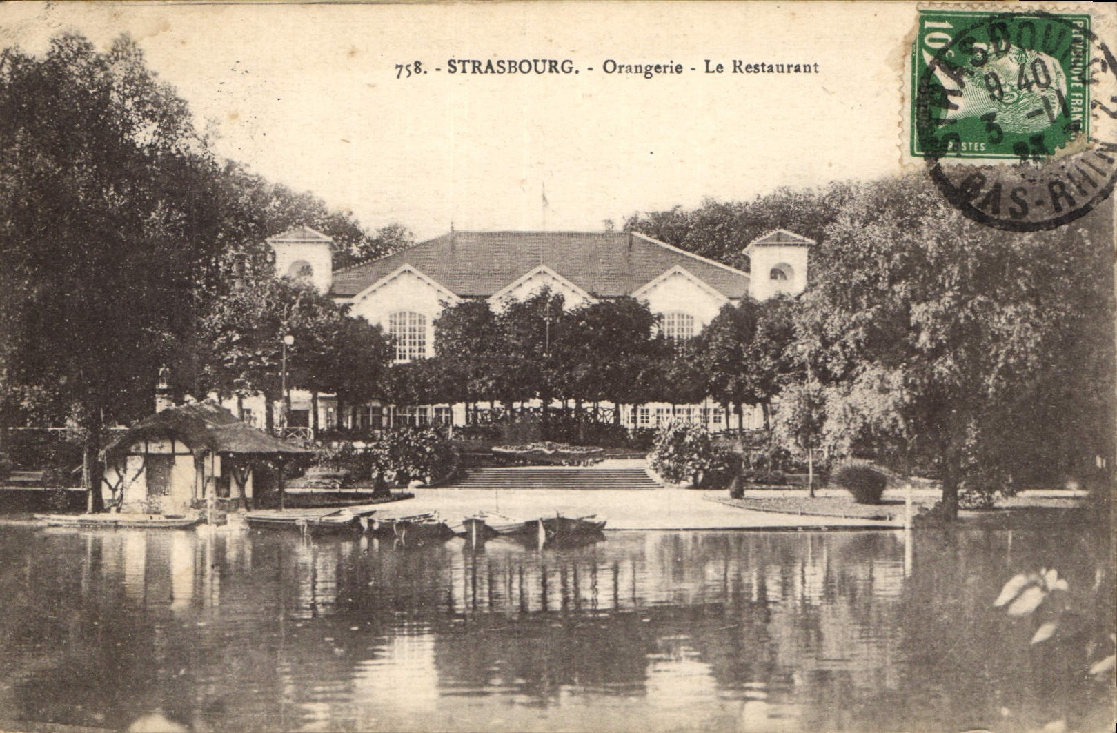 CPA Strasbourg Orangerie le Restaurant 