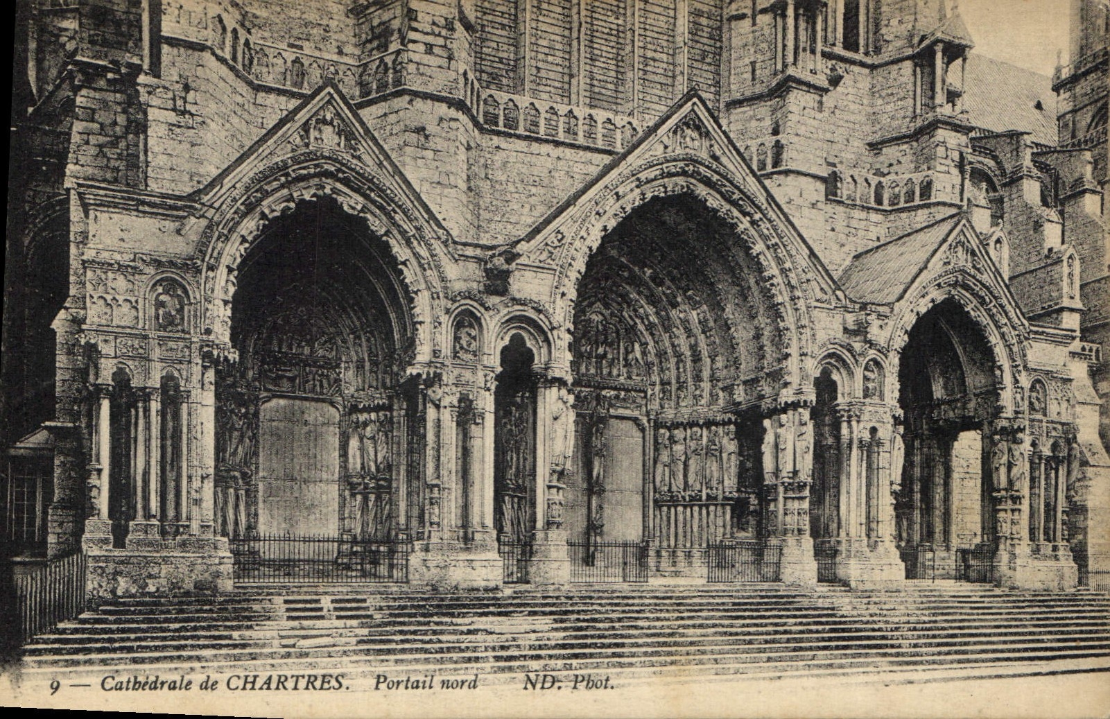 CPA Cathedrale de Chartres Portail nord 
