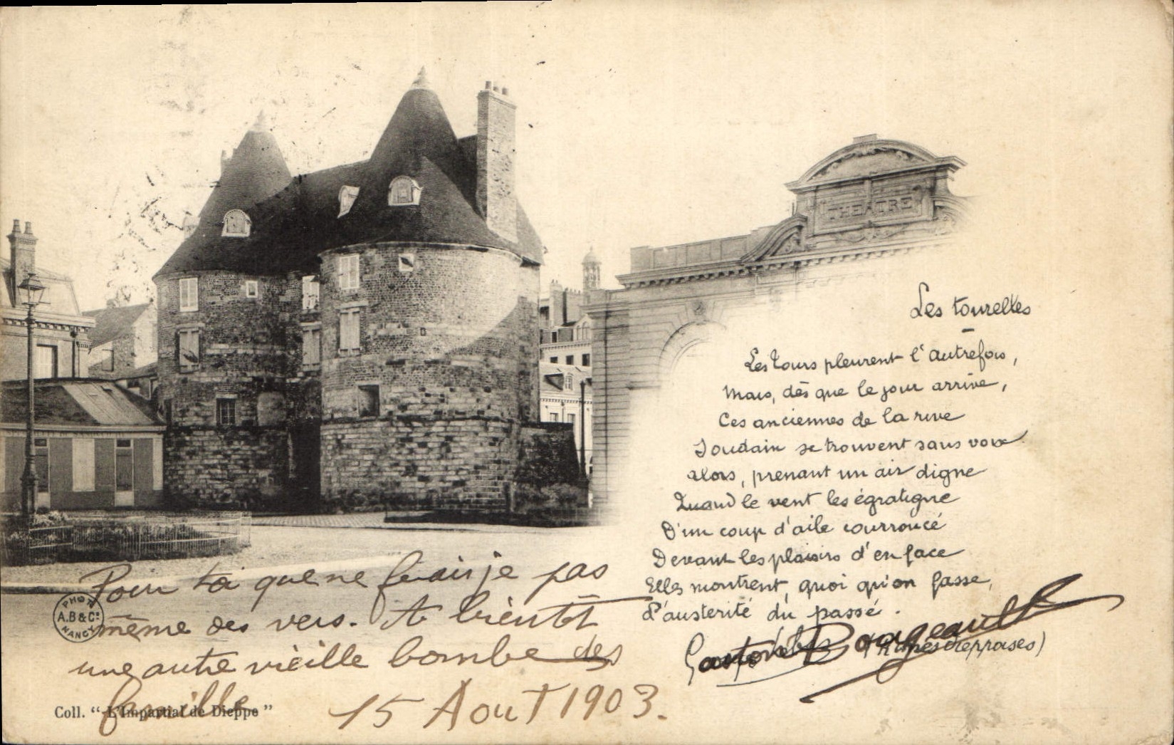 CPA Dieppe le Casino et le Chateau 