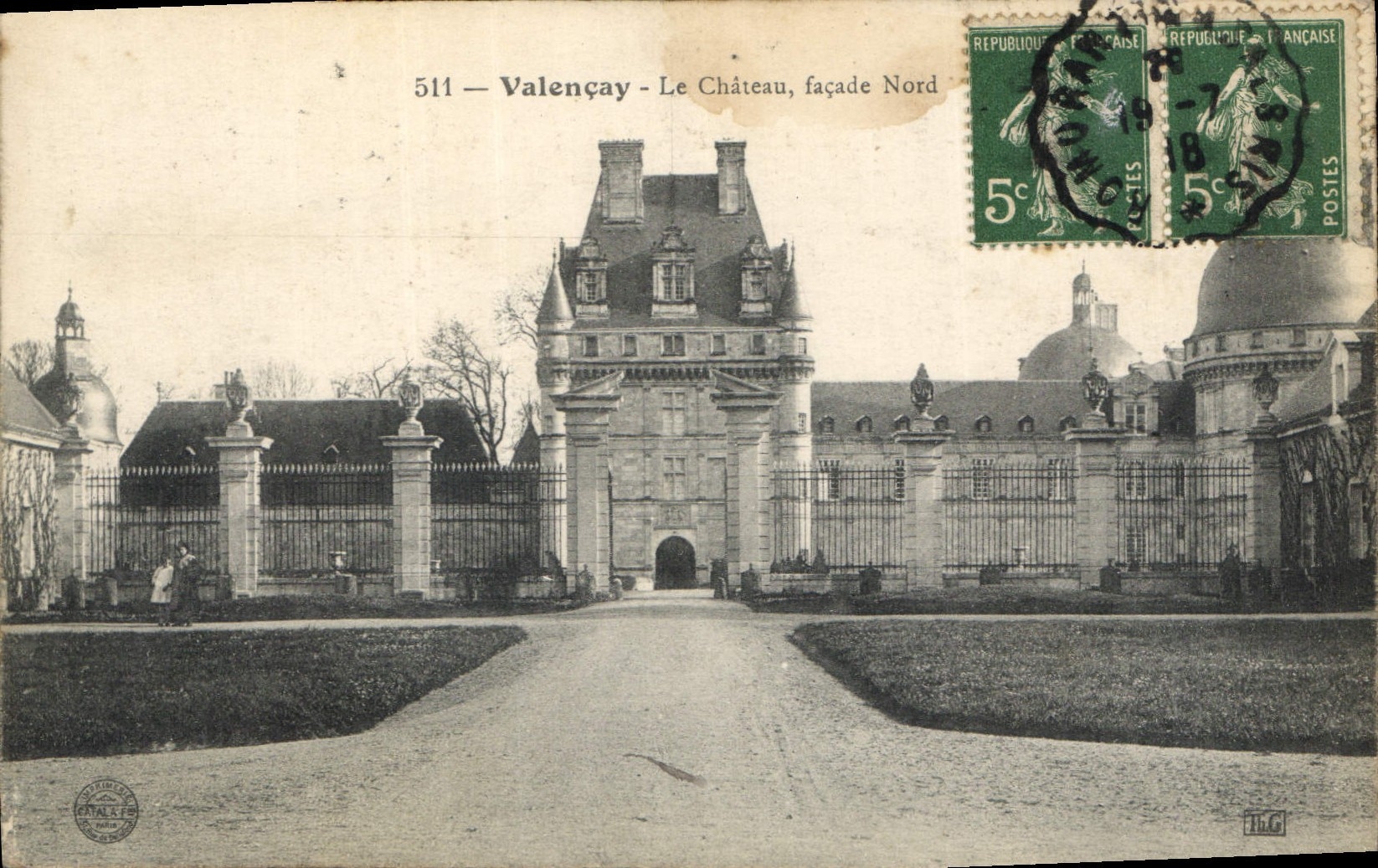 CPA Valencay le Chateau Facade Nord