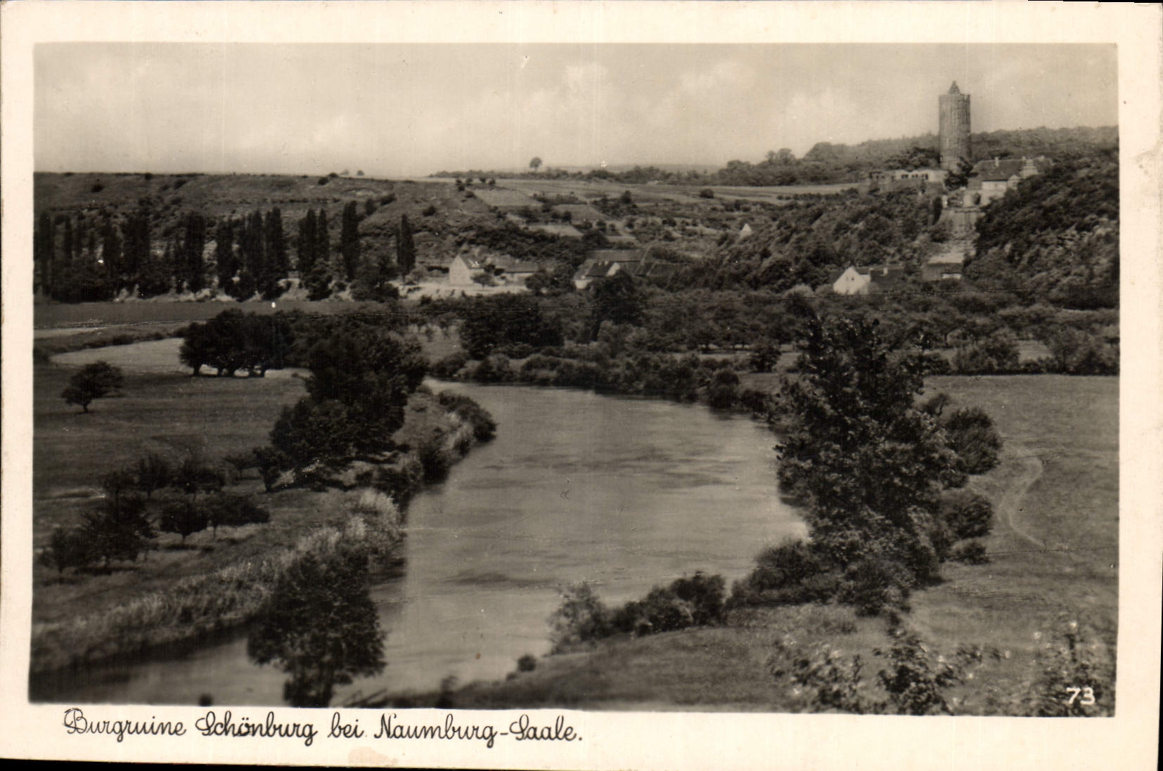 CPA Burgruine Schonburg bei Naumburg Saale 