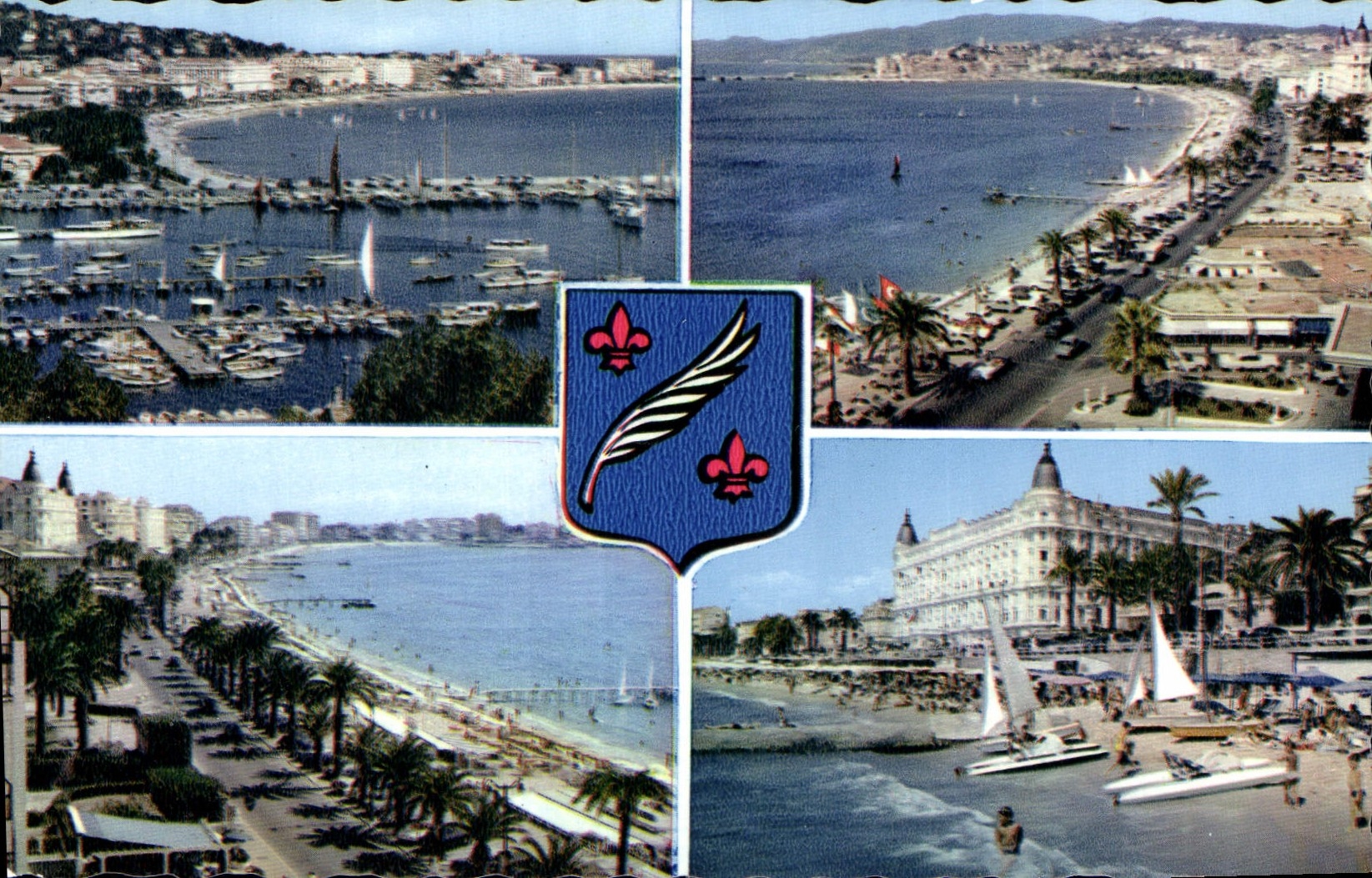 CPA La Cote d'Azur Souvenir de Cannes 