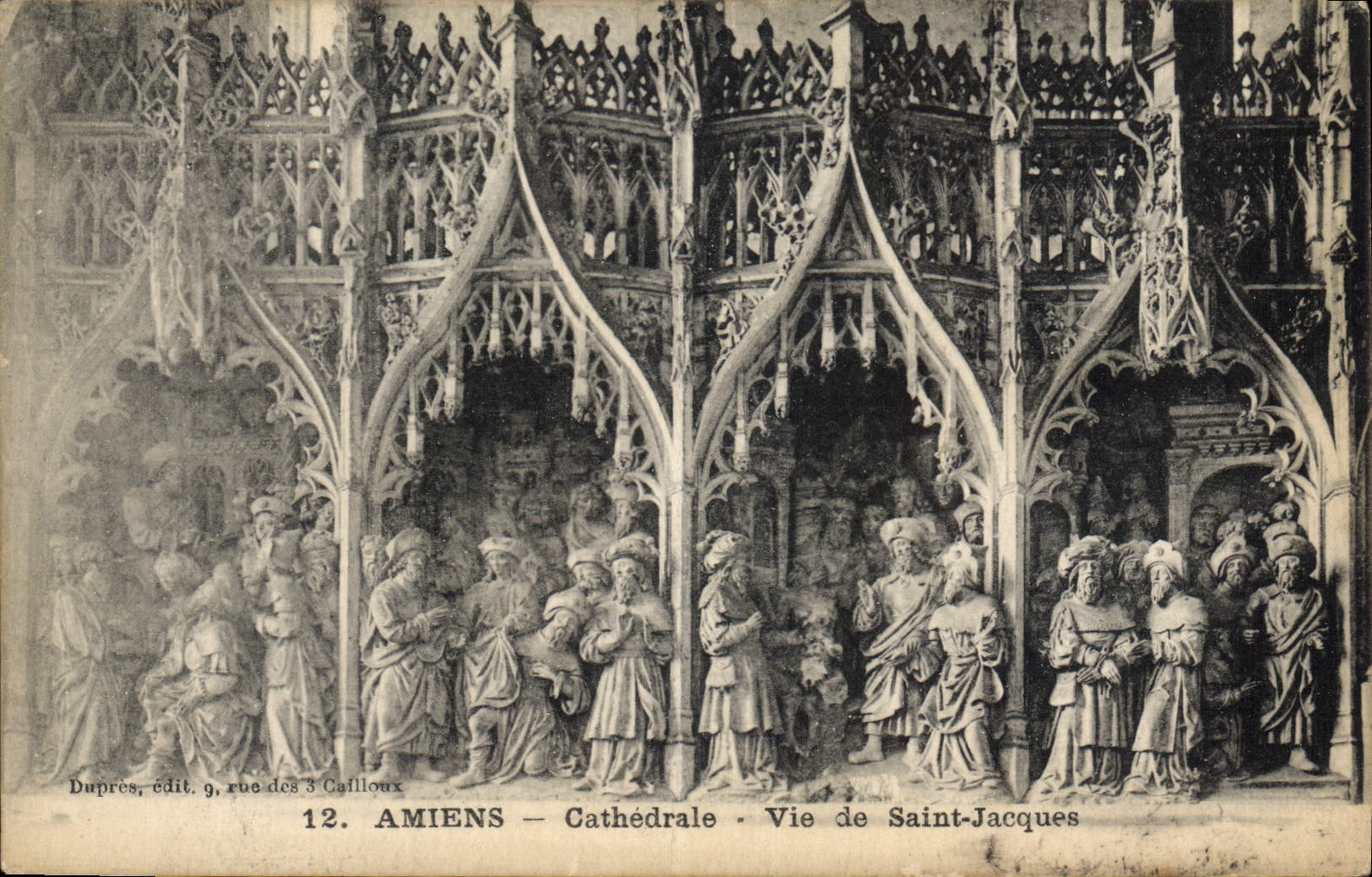 CPA Amiens Cathedrale vie de Saint Jacques 
