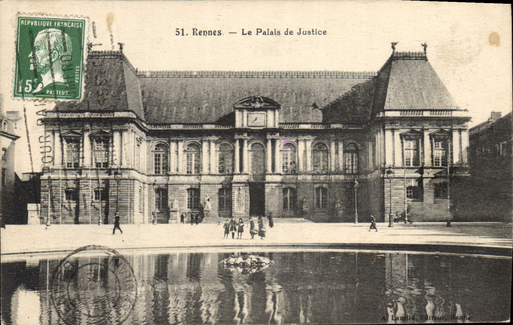 CPA Rennes le Palais de Justice 