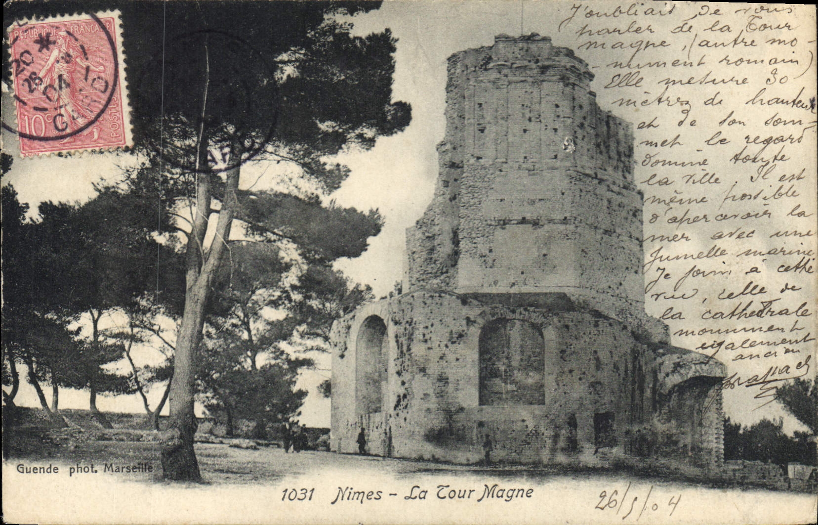 CPA Nimes la Tour Magne 