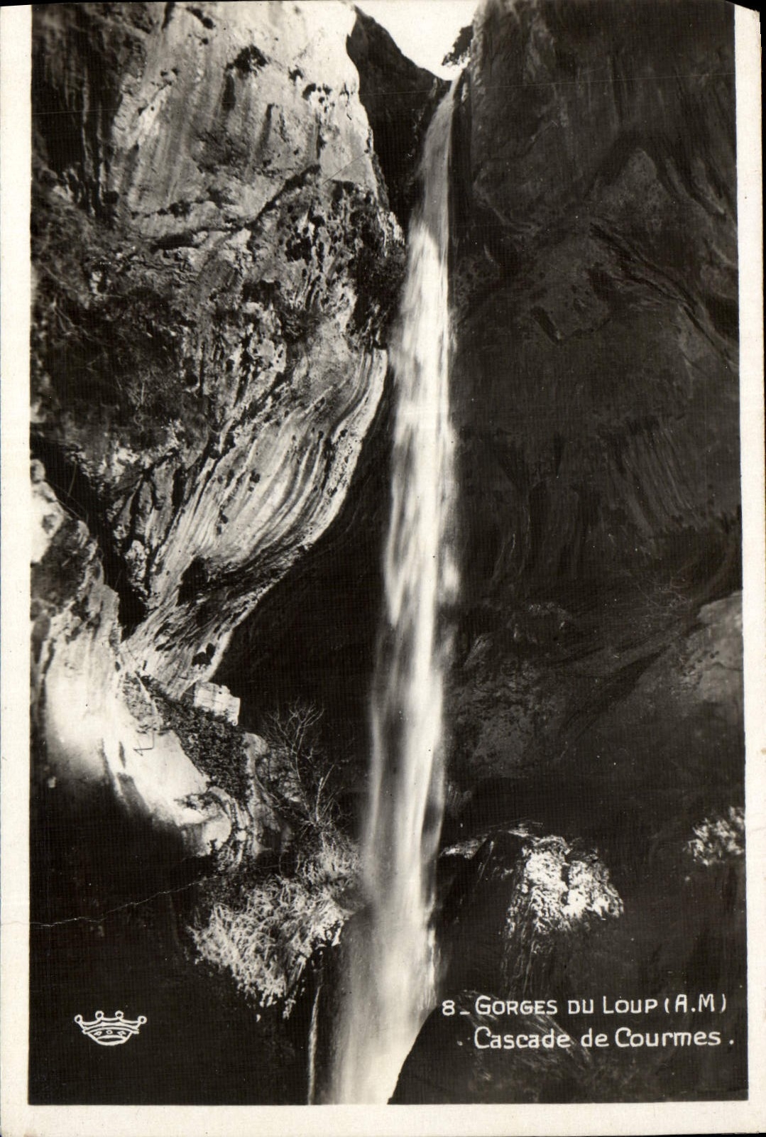 CPA Gorges du Loup A M Cascade de Courmes